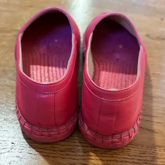 Coach Charlie Espadrille Bold Pink Flats Size 9 - Picture 6 of 16